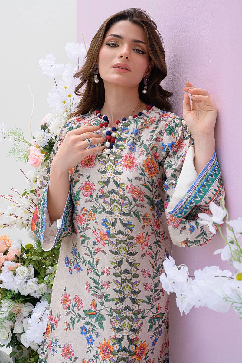 Fatima Khan | Eid Digital Silk Prints | Wildflower - Pakistani Designer Dress - by Fatima Khan | Type: Ladies Clothes - 100% Original at Saira Sultan