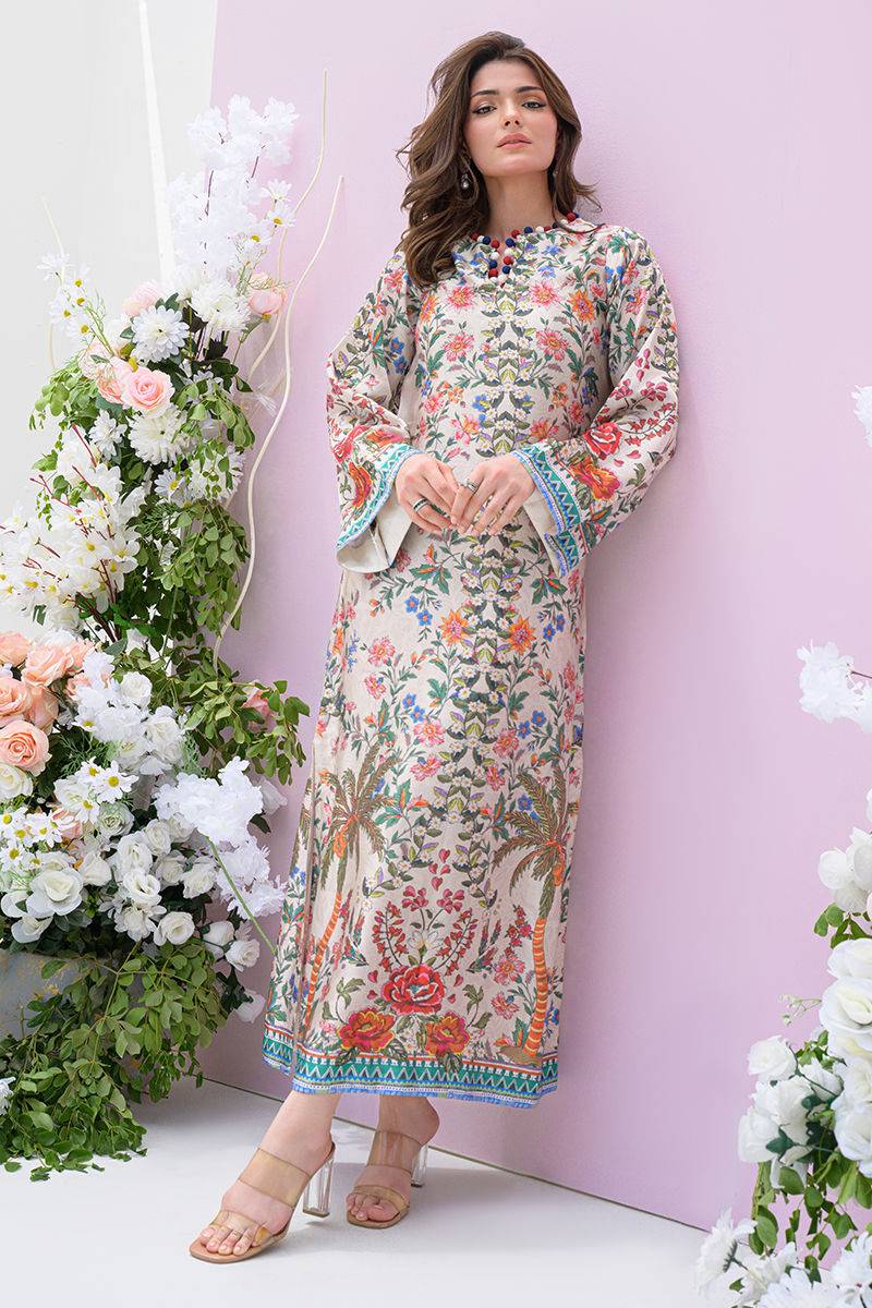 Fatima Khan | Eid Digital Silk Prints | Wildflower - Pakistani Designer Dress - by Fatima Khan | Type: Ladies Clothes - 100% Original at Saira Sultan