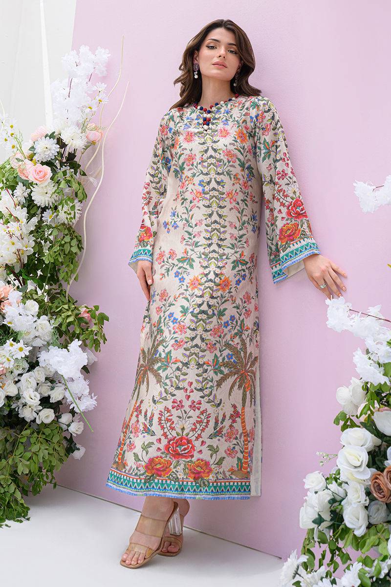 Fatima Khan | Eid Digital Silk Prints | Wildflower - Pakistani Designer Dress - by Fatima Khan | Type: Ladies Clothes - 100% Original at Saira Sultan