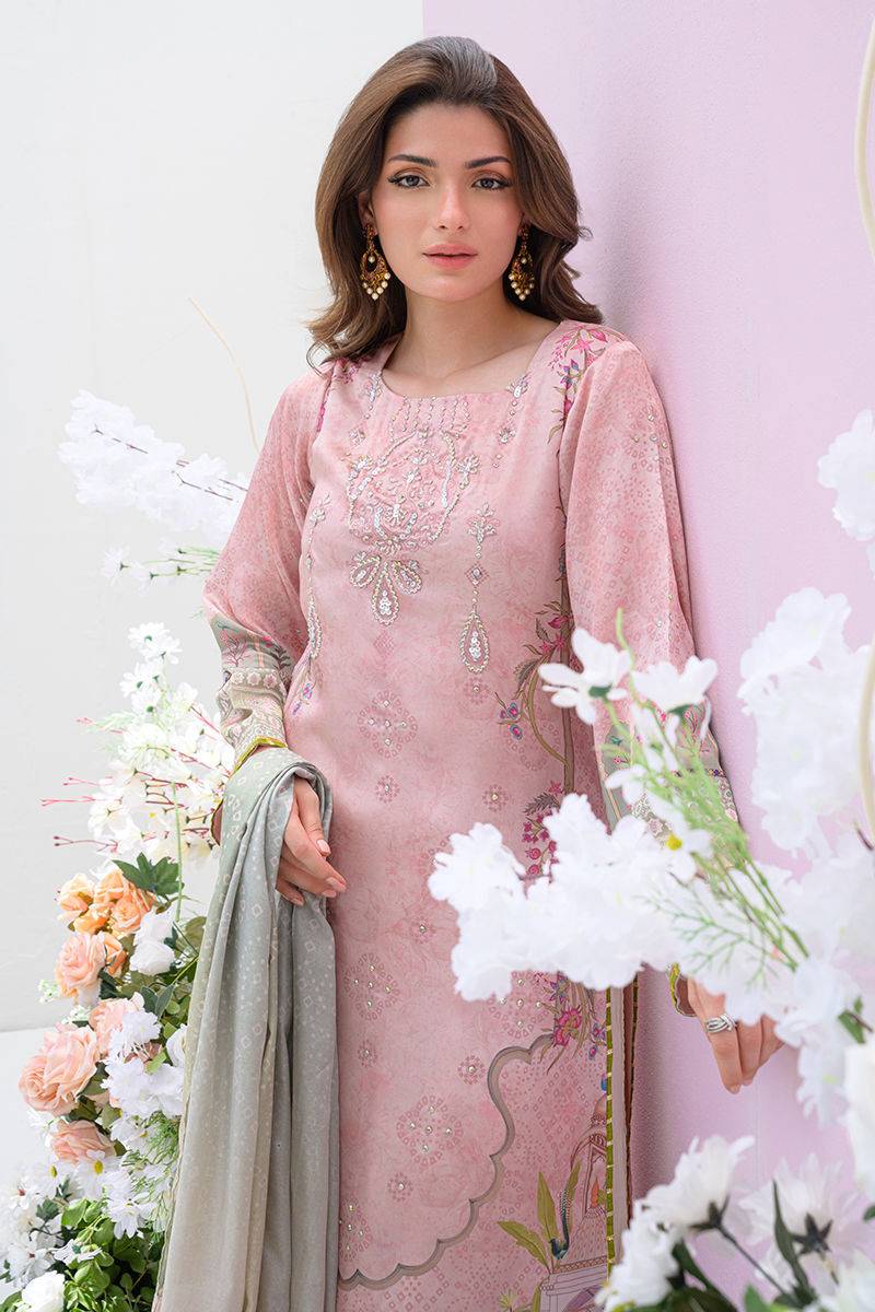 Fatima Khan | Eid Digital Silk Prints | Petaluxe - Pakistani Designer Dress - by Fatima Khan | Type: Ladies Clothes - 100% Original at Saira Sultan