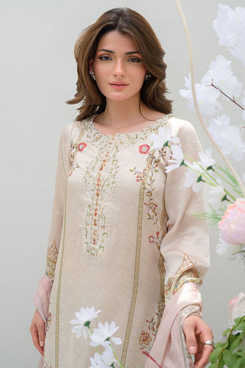 Fatima Khan | Eid Digital Silk Prints | Elysium - Pakistani Designer Dress - by Fatima Khan | Type: Ladies Clothes - 100% Original at Saira Sultan