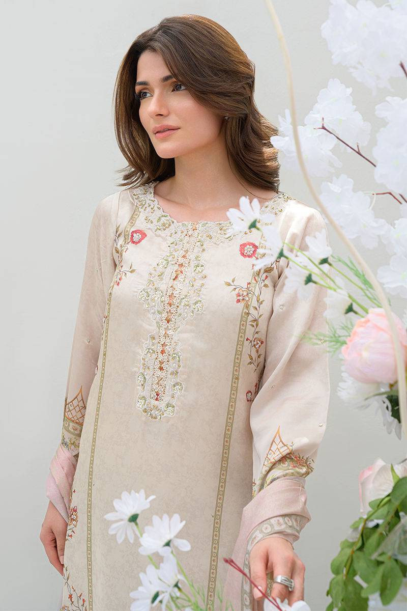 Fatima Khan | Eid Digital Silk Prints | Elysium - Pakistani Designer Dress - by Fatima Khan | Type: Ladies Clothes - 100% Original at Saira Sultan