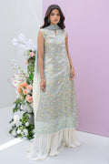 Fatima Khan | Eid Digital Silk Prints | Dandelions S Gray Silk