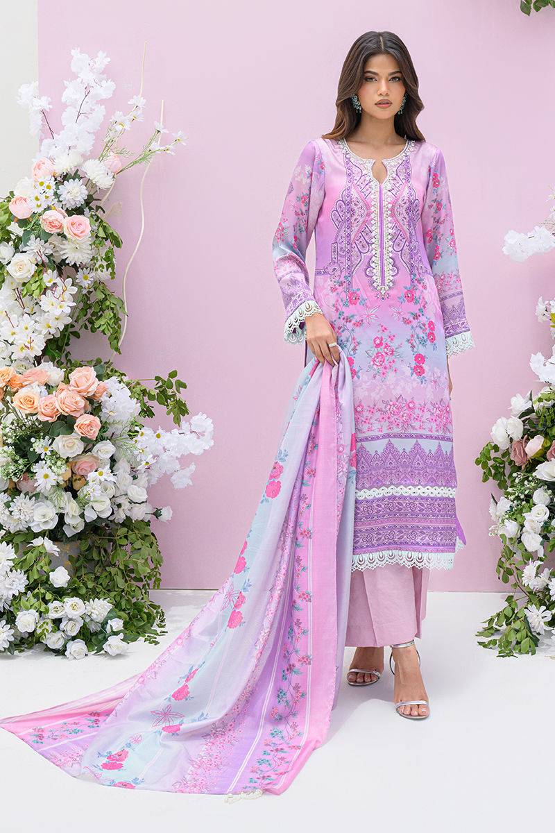 Fatima Khan | Eid Digital Silk Prints |   Gardenia - Pakistani Designer Dress - by Fatima Khan | Type: Ladies Clothes - 100% Original at Saira Sultan