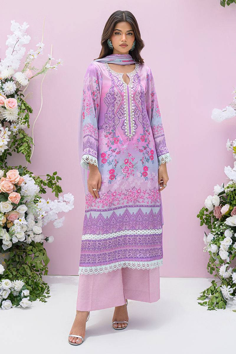 Fatima Khan | Eid Digital Silk Prints |   Gardenia - Pakistani Designer Dress - by Fatima Khan | Type: Ladies Clothes - 100% Original at Saira Sultan