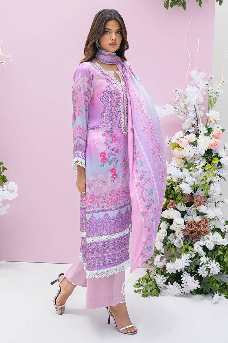 Fatima Khan | Eid Digital Silk Prints |   Gardenia - Pakistani Designer Dress - by Fatima Khan | Type: Ladies Clothes - 100% Original at Saira Sultan