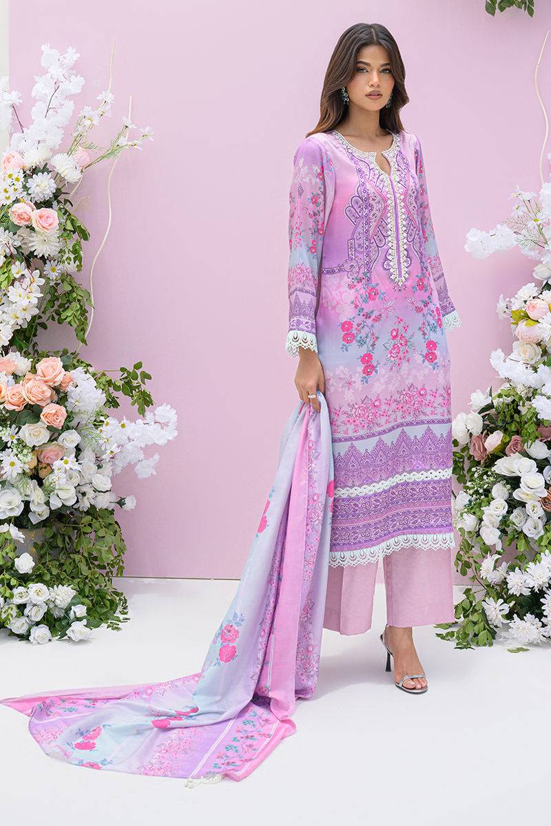 Fatima Khan | Eid Digital Silk Prints |   Gardenia - Pakistani Designer Dress - by Fatima Khan | Type: Ladies Clothes - 100% Original at Saira Sultan