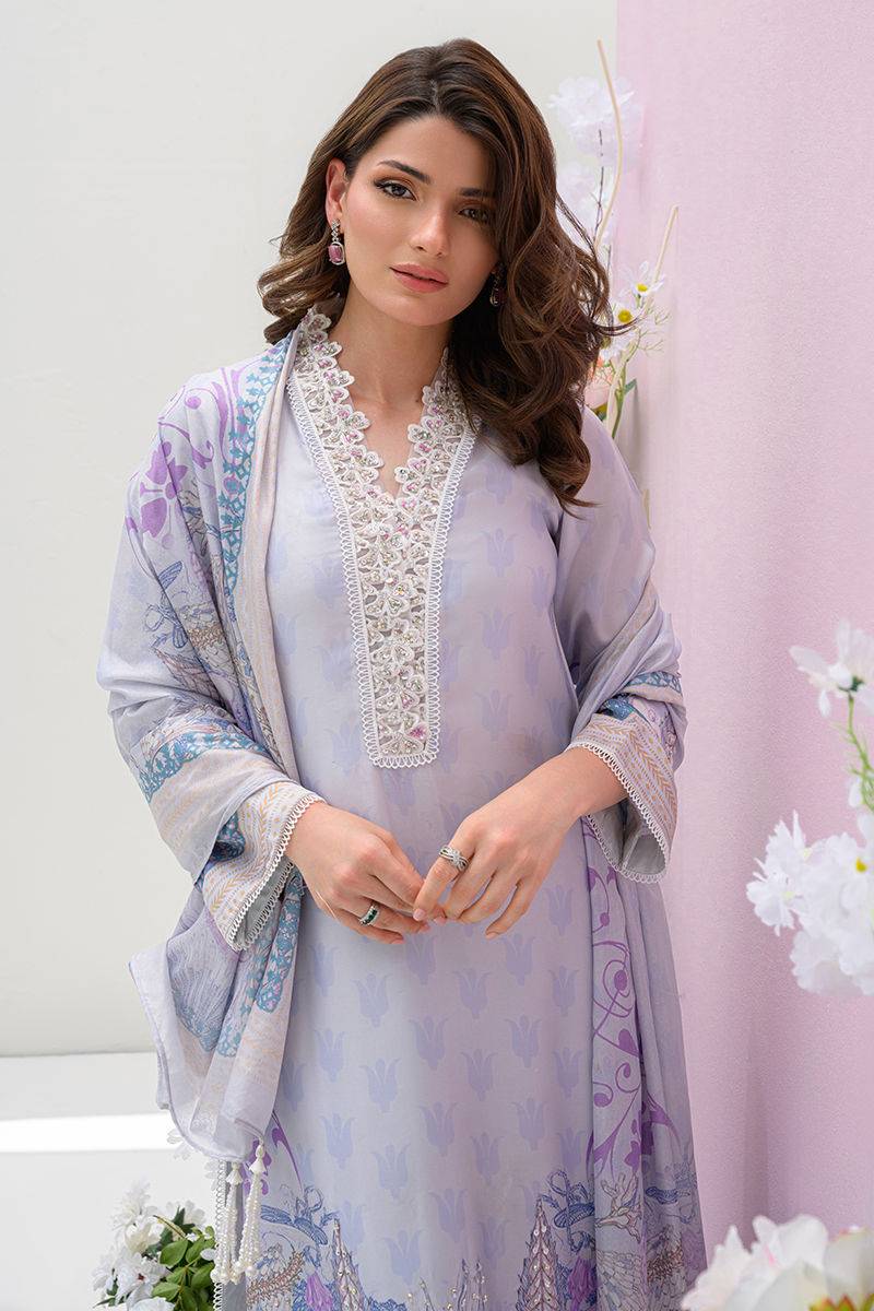 Fatima Khan | Eid Digital Silk Prints |  Dawn - Pakistani Designer Dress - by Fatima Khan | Type: Ladies Clothes - 100% Original at Saira Sultan