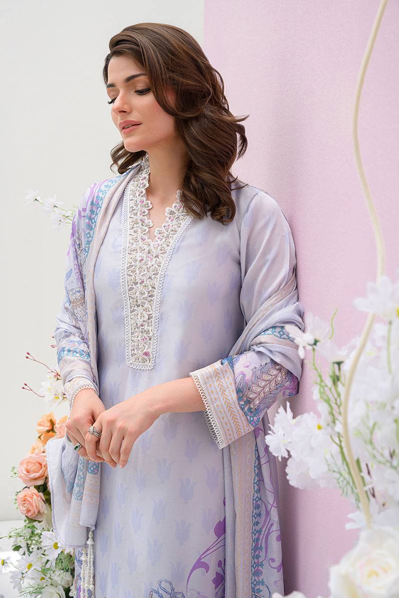Fatima Khan | Eid Digital Silk Prints |  Dawn - Pakistani Designer Dress - by Fatima Khan | Type: Ladies Clothes - 100% Original at Saira Sultan