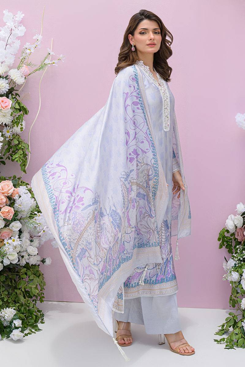 Fatima Khan | Eid Digital Silk Prints |  Dawn - Pakistani Designer Dress - by Fatima Khan | Type: Ladies Clothes - 100% Original at Saira Sultan