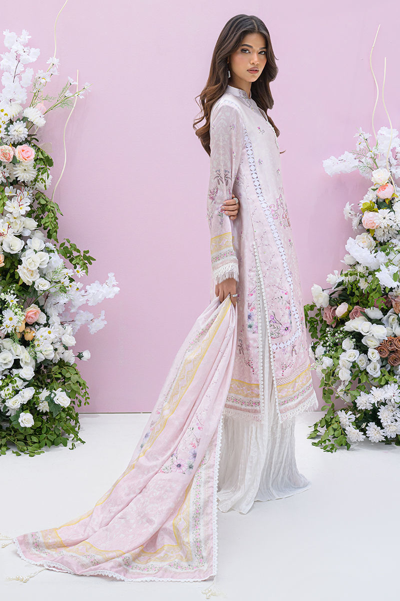 Fatima Khan | Eid Digital Silk Prints | Pastella S Soft Lilac Silk