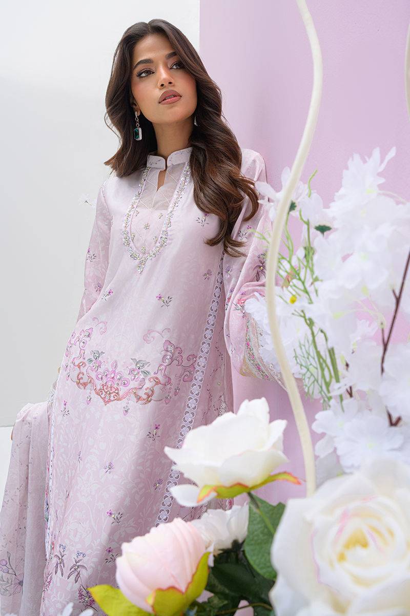 Fatima Khan | Eid Digital Silk Prints | Pastella - Pakistani Designer Dress - by Fatima Khan | Type: Ladies Clothes - 100% Original at Saira Sultan