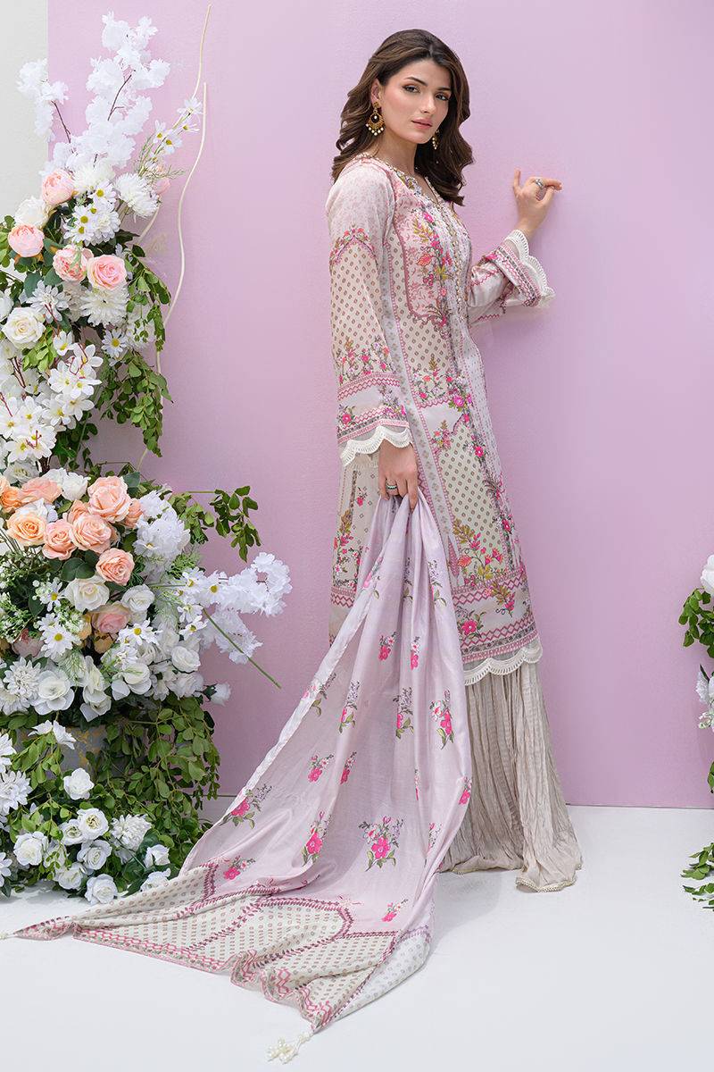 Fatima Khan | Eid Digital Silk Prints |   Floralia - Pakistani Designer Dress - by Fatima Khan | Type: Ladies Clothes - 100% Original at Saira Sultan