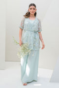Fatima Khan | Serene Eid Luxe Pret | Luscious Aqua L Sky Blue Organza