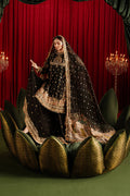 MNR | Zarlish Festive Formals | Afreen M Black Silk