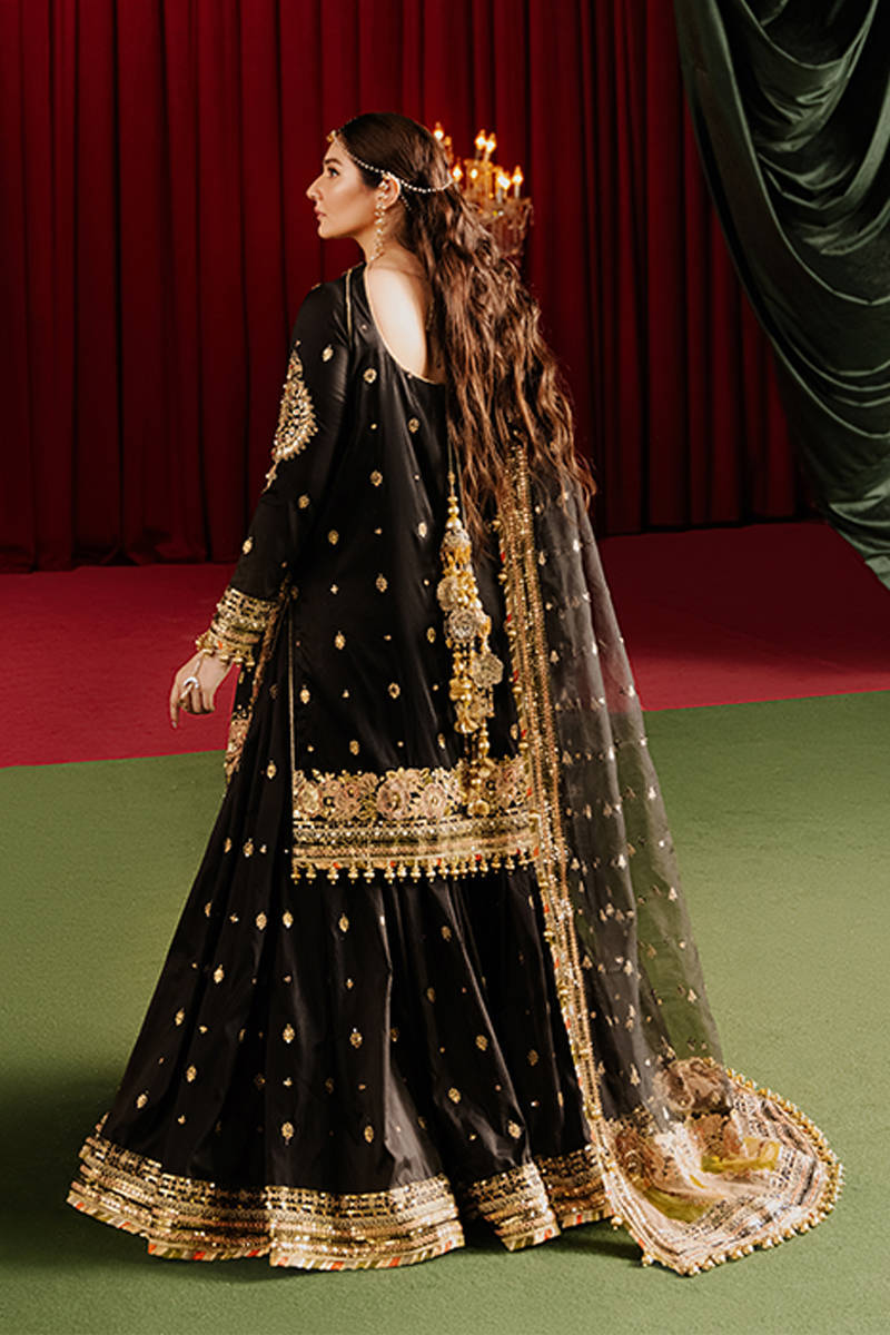 MNR | Zarlish Festive Formals | Afreen XS Black Silk