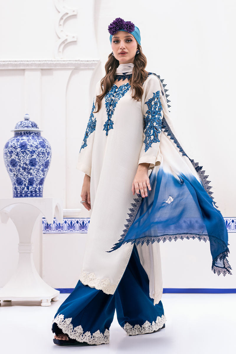 Ansab Jahangir | Luxe Pret Signature | ZAHA - Pakistani Designer Dress - by Ansab Jahangir | Type: Luxury - 100% Original at Saira Sultan