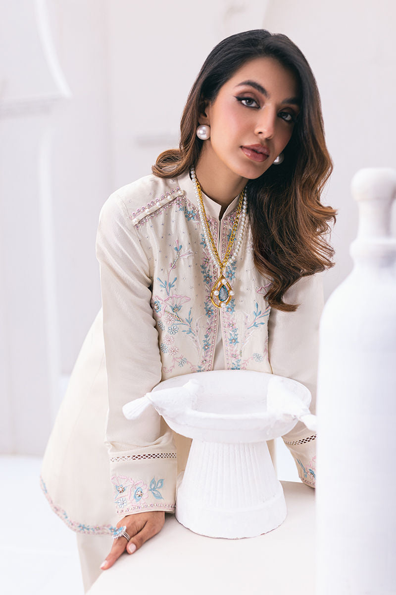 Ansab Jahangir | Luxe Pret Signature | ROSE - Pakistani Designer Dress - by Ansab Jahangir | Type: Luxury - 100% Original at Saira Sultan