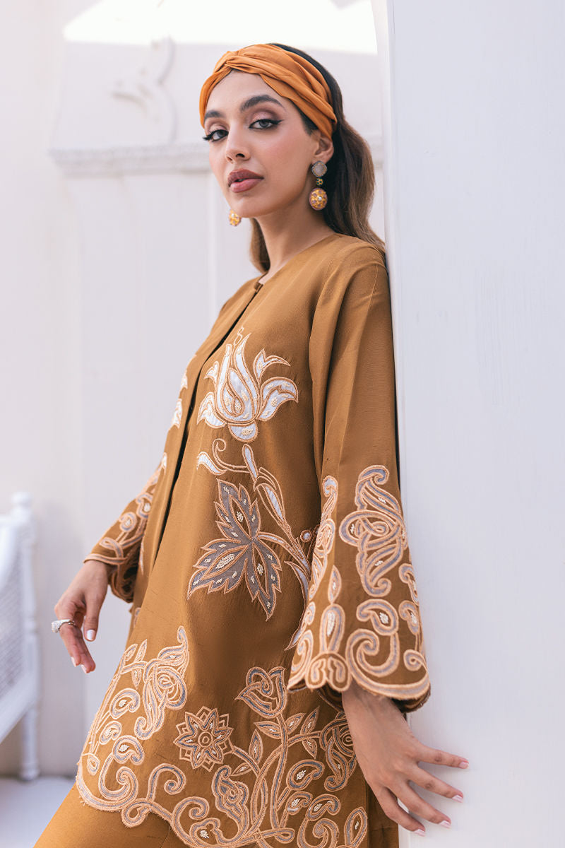 Ansab Jahangir | Luxe Pret Signature | MOCHA - Pakistani Designer Dress - by Ansab Jahangir | Type: Luxury - 100% Original at Saira Sultan