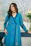 Annus Abrar | Sehr Eid Luxe | Enala M Teal Silk Net