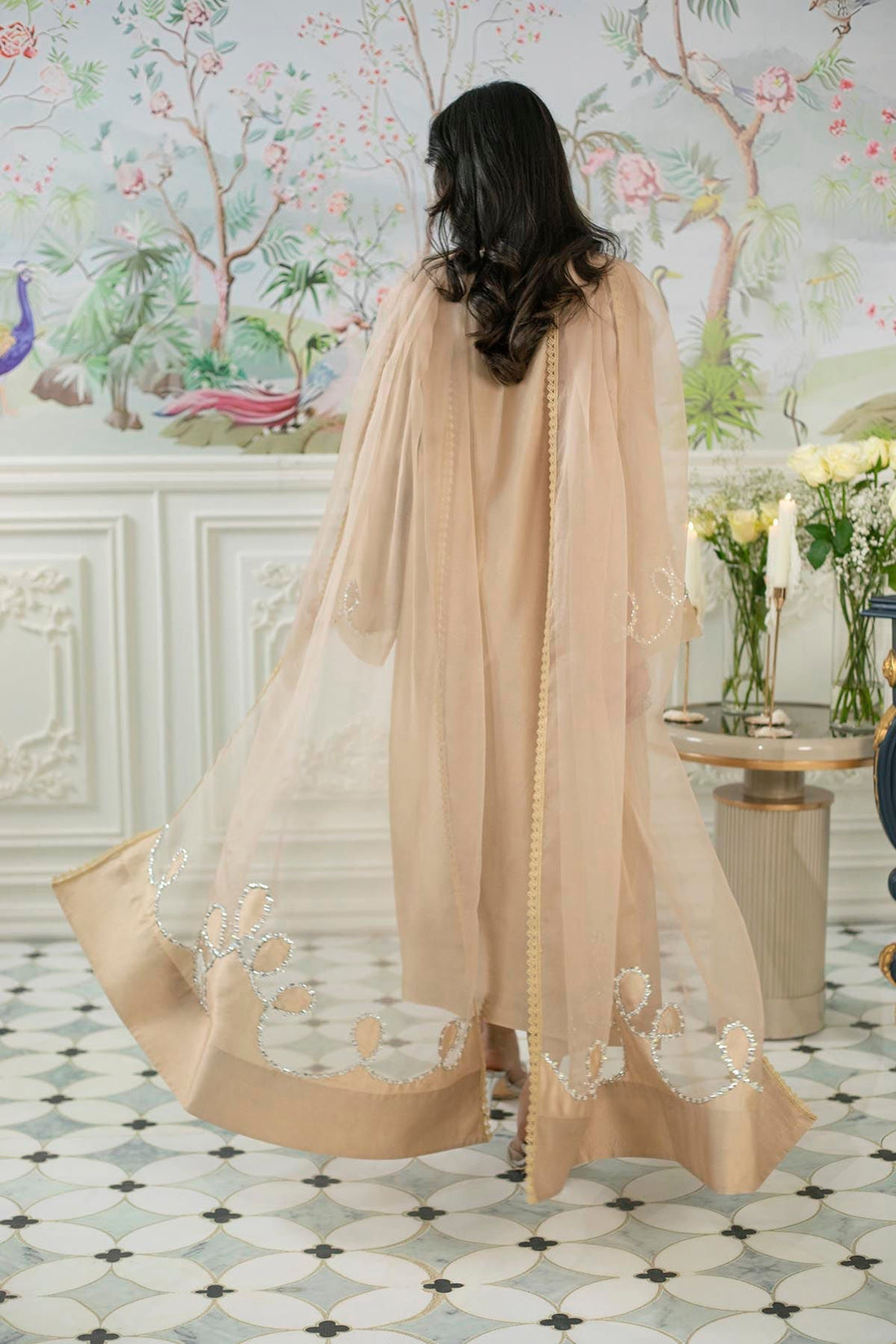 Annus Abrar | Sehr Eid Luxe | Alyra Sand XS Desert Sand Pure Silk