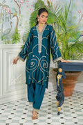 Annus Abrar | Sehr Eid Luxe | Izali Deep Teal L Deep Teal Pure Silk