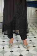 Annus Abrar | Sehr Eid Luxe | Lainey Black L Black Pure Sheesha Silk