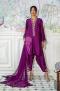 Annus Abrar | Sehr Eid Luxe | Melanie Plum M Plum Pure Silk