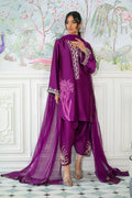 Annus Abrar | Sehr Eid Luxe | Melanie Plum XS Plum Pure Silk