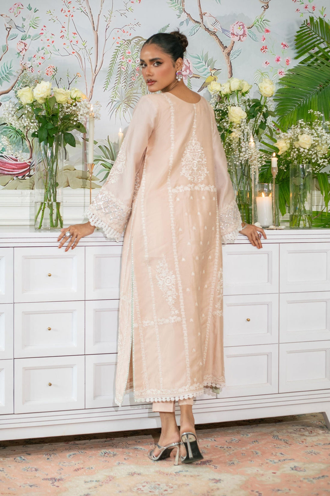 Annus Abrar | Sehr Eid Luxe | Lydia XS Nude Peach Silk