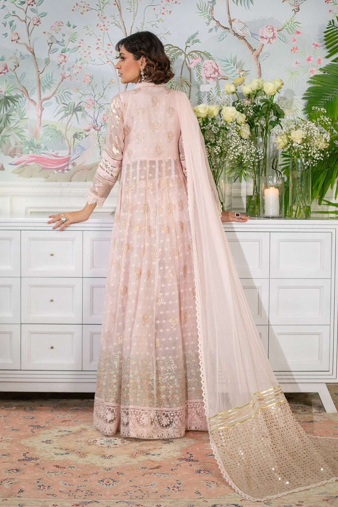 Annus Abrar | Sehr Eid Luxe | Nadi Blush XS Blush Pink Silk Net
