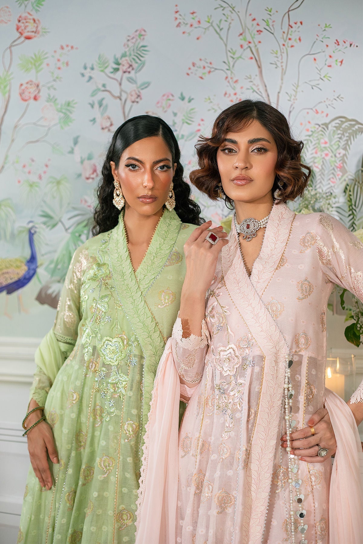 Annus Abrar | Sehr Eid Luxe | Nadi Mint M Mint Silk Net