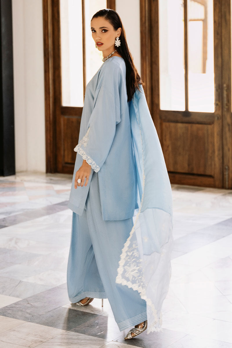 Ansab Jahangir | Luxe Pret Signature | Delphinium - Pakistani Designer Dress - by Ansab Jahangir | Type: Luxury - 100% Original at Saira Sultan