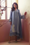 Annus Abrar | Eid Elemental Festive | Cyrene XS Pastel Blue Cotton Net