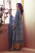 Annus Abrar | Eid Elemental Festive | Cyrene S Pastel Blue Cotton Net