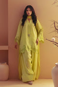Annus Abrar | Eid Elemental Festive | Deeha XS Lemon Yellow Raw Silk