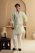 Annus Abrar | Eid Elemental Festive | Vafa S Mint Cotton Net