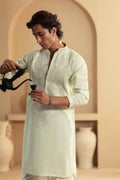 Annus Abrar | Eid Elemental Festive | Vafa M Mint Cotton Net