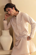 Annus Abrar | Eid Elemental Festive | Mahboud XL Powder Peach Cotton Net