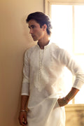 Annus Abrar | Eid Elemental Festive | Behrang L Pearl White Cotton