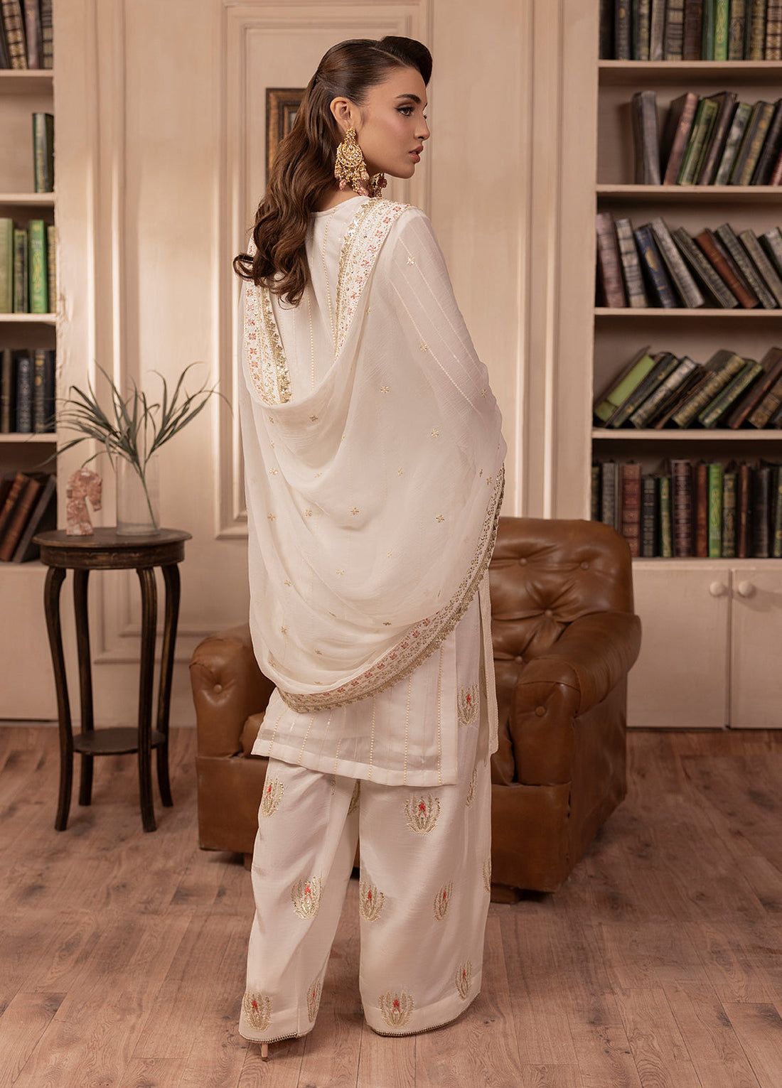 Sahane | Elyssa Festive Chiffon | CT-19005 Perle - ELYSSA XS Off White Chiffon
