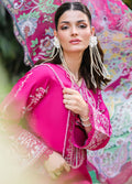 Sahane | Lovent Embroidered Pret 25 | ME23007 Seraph M Hot Pink Lawn
