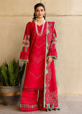 Sahane | In Laws in Lawn Eid Edit | CT-21008 Risate XS Red Lawn