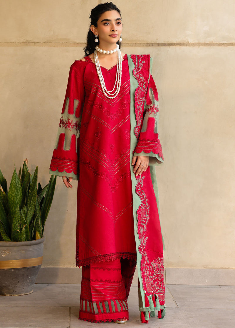 Sahane | In Laws in Lawn Eid Edit | CT-21008 Risate M Red Lawn