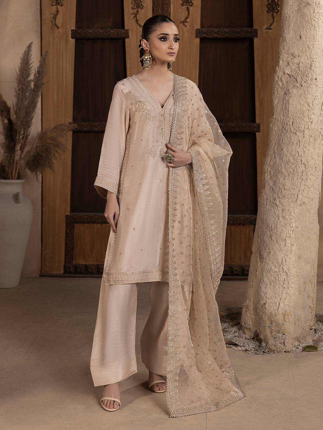 Hem Stitch | Raw Silk Edit 25 |Janan - Pakistani Designer Dress - by Hemstitch | Type: Ladies Clothes - 100% Original at Saira Sultan