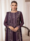 Sahane | Elyssa Festive Chiffon | CT-19006 Mure - ELYSSA M Deep Purple Chiffon