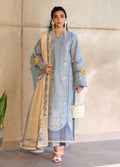 Sahane | In Laws in Lawn Eid Edit | CT-21007 Luna L Light Gray Lawn