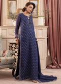 Sahane | Elyssa Festive Chiffon | CT-19002 Elle - ELYSSA XL Navy Blue Chiffon