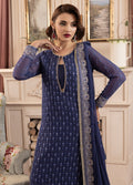 Sahane | Elyssa Festive Chiffon | CT-19002 Elle - ELYSSA M Navy Blue Chiffon