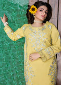 Sahane | Lovent Embroidered Pret 25 | ME23006 Corina M Lime Yellow Lawn